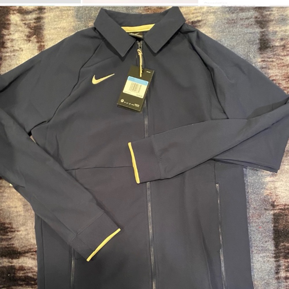 cream and navy nike fleece